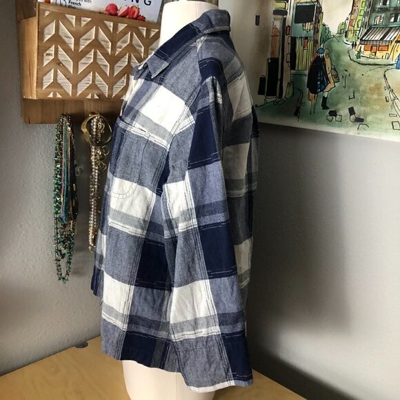 Fiorlini International Cropped Plaid Shirt - Picture 5 of 12